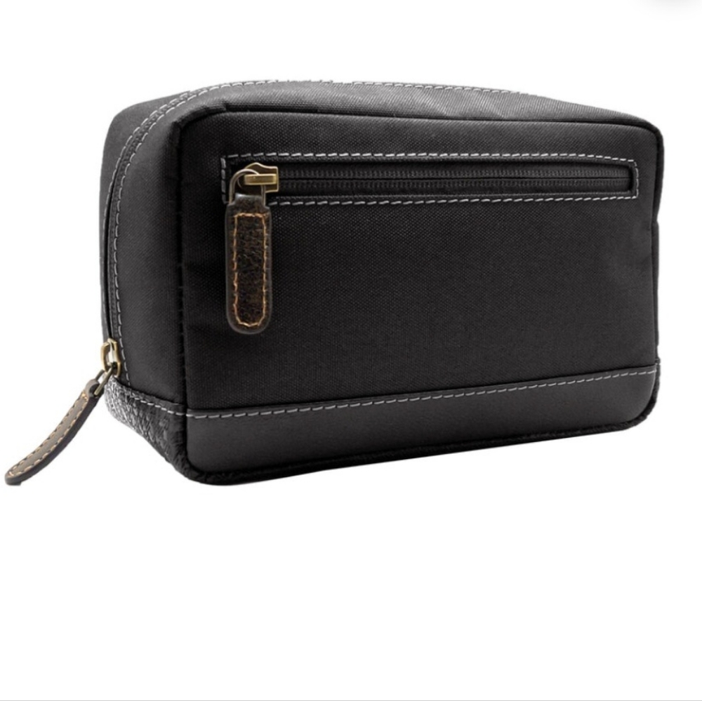 BOCONI GARTH DOPP KIT TOILETRY BAG NASHVILLE COLLECTION RFID BLACK BNWT $78